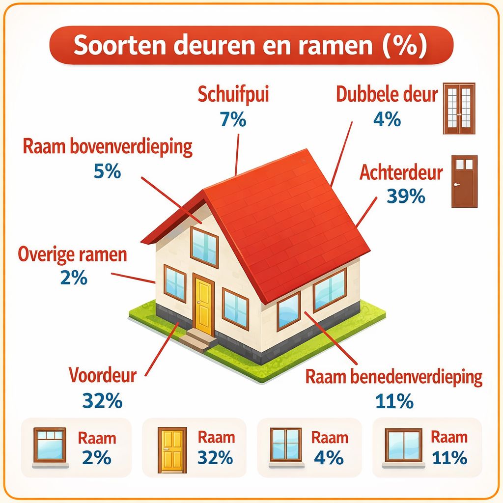 Infographic deuren en ramen woning
